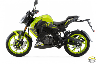 Keeway RKF 125 Euro5 limezöld bal eleje